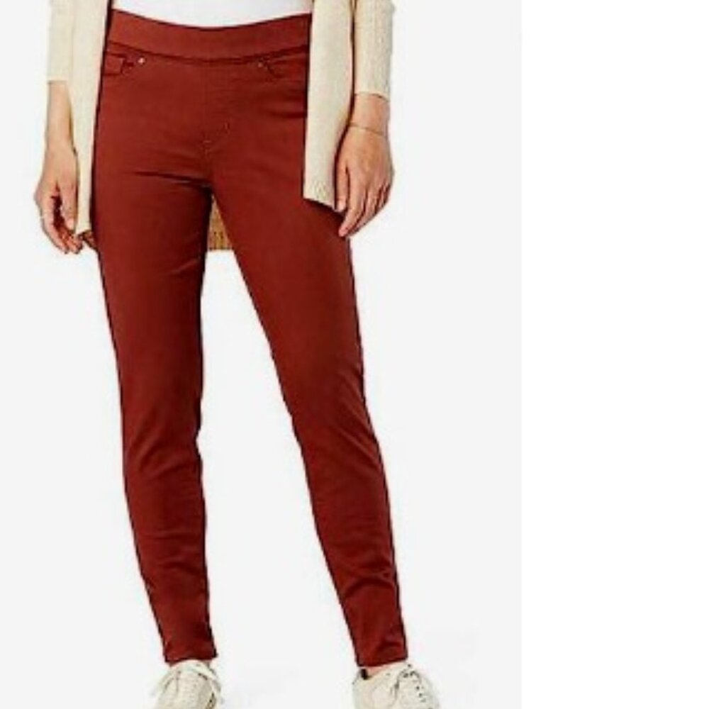 BNWT LEVI'S Strauss Signature Gold Pull-on Skinny plus in cherry mahogany (26M)